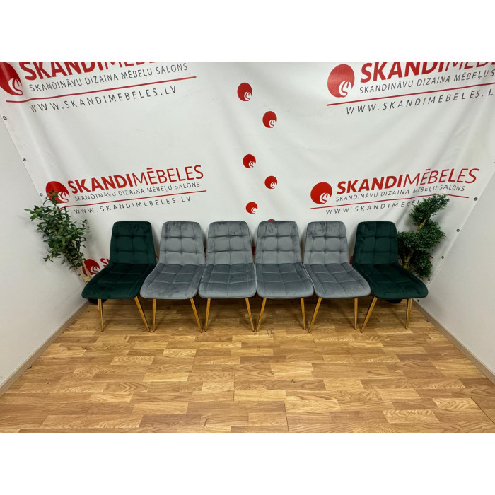 Pearli (Velveta) köögitoolid näituselt (5tk hallid, 2tk rohelised) Pearli (Velveta) köögitoolid näituselt (5tk hallid, 2tk rohelised)